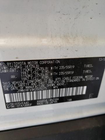 Photo 10 from auction – 2019 TOYOTA RAV4 LIMIT with VIN JTMN1RFV4KD505075
