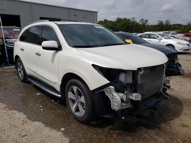 ACURA MDX 2016 with VIN 5FRYD3H20GB010505 - Photo from auction