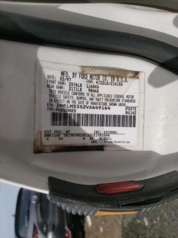 Photo 10 from auction – 1997 MERCURY SABLE LS with VIN 1MELM53S2VA649164