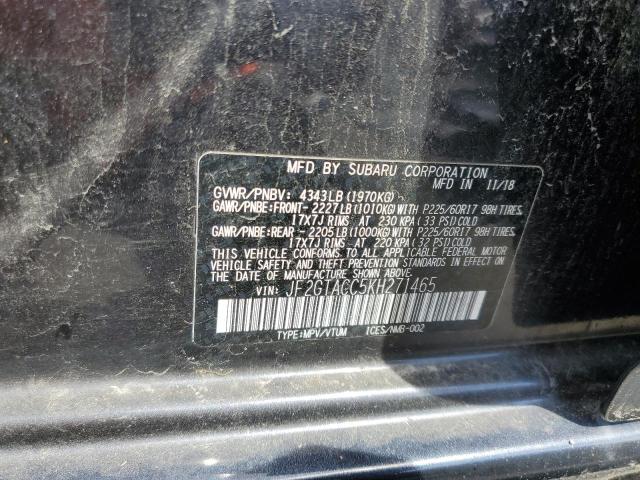 Photo 10 from auction – 2019 SUBARU CROSSTREK with VIN JF2GTACC5KH271465