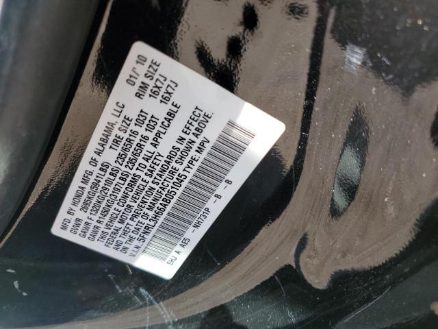 Photo 10 from auction – 2010 HONDA ODYSSEY EX with VIN 5FNRL3H66AB051045