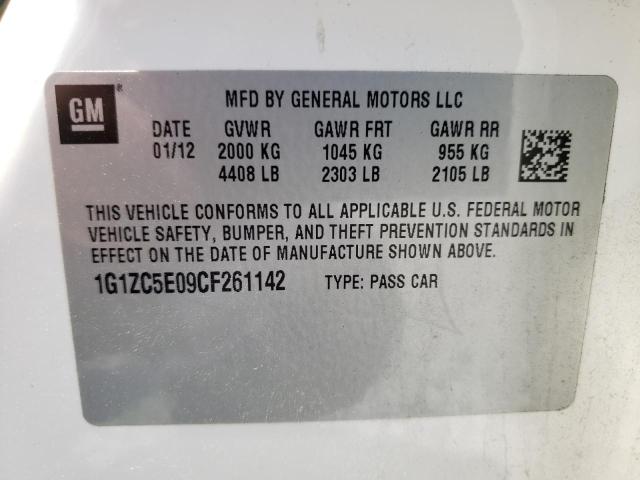 Photo 10 from auction – 2012 CHEVROLET MALIBU 1LT with VIN 1G1ZC5E09CF261142