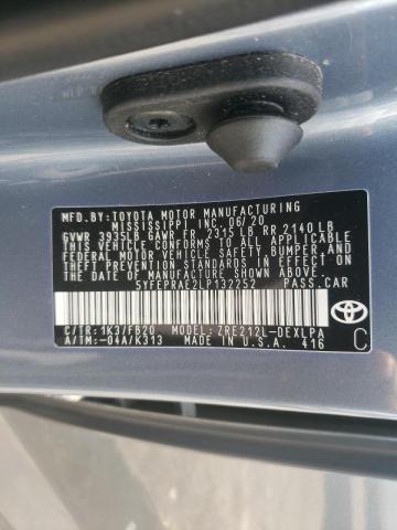 Photo 10 from auction – 2020 TOYOTA COROLLA LE with VIN 5YFEPRAE2LP132252