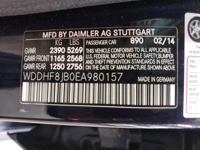 Photo 10 from auction – 2014 MERCEDES-BENZ E 350 4MAT with VIN WDDHF8JB0EA980157