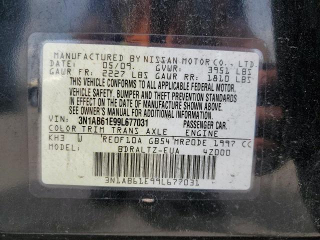 Photo 10 from auction – 2009 NISSAN SENTRA 2.0 with VIN 3N1AB61E99L677031
