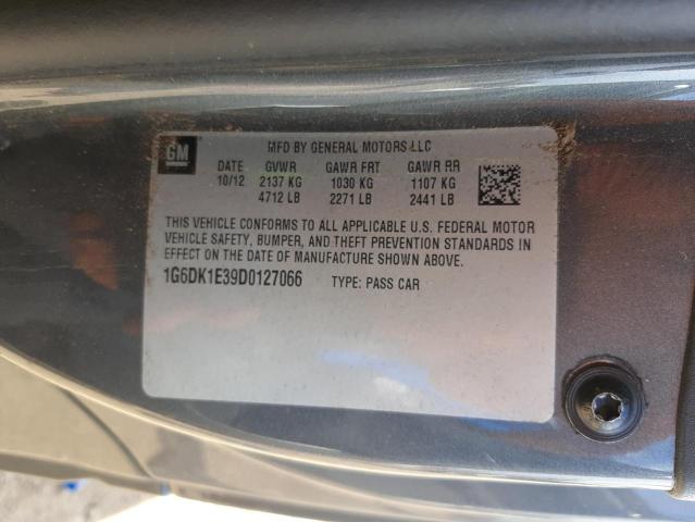 Photo 10 from auction – 2013 CADILLAC CTS PERFOR with VIN 1G6DK1E39D0127066