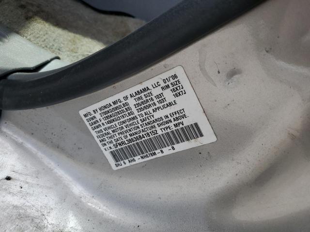 Photo 10 from auction – 2006 HONDA ODYSSEY EX with VIN 5FNRL38636B418152