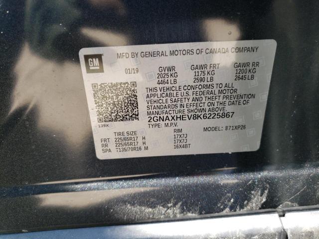 Photo 10 from auction – 2019 CHEVROLET EQUINOX LS with VIN 2GNAXHEV8K6225867