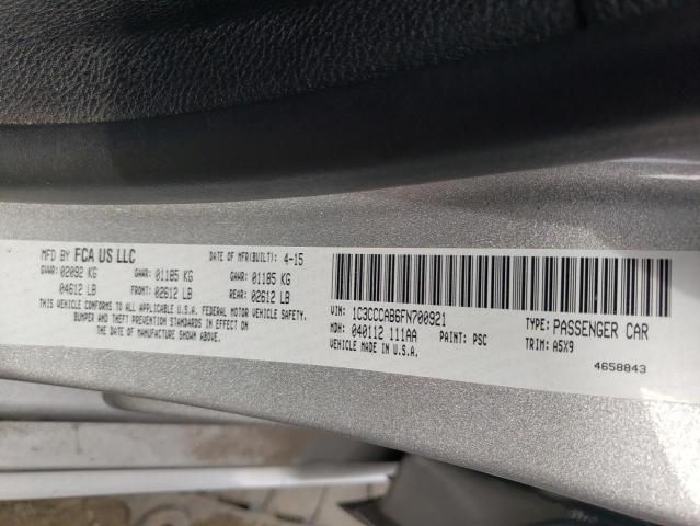 Photo 10 from auction – 2015 CHRYSLER 200 LIMITE with VIN 1C3CCCAB6FN700921