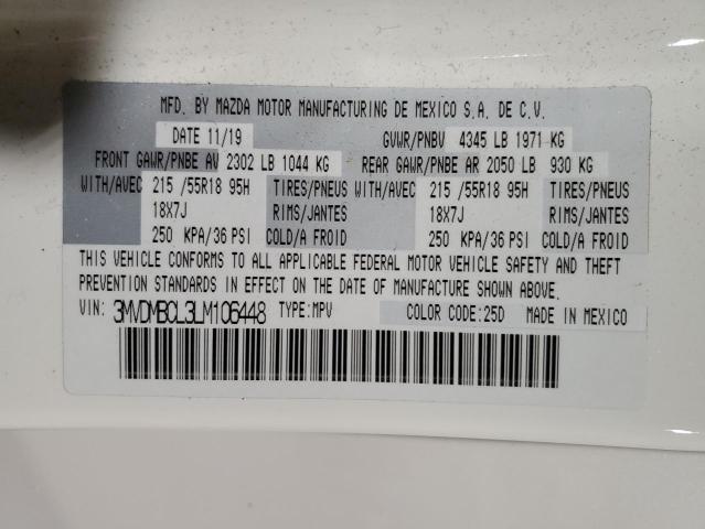 Photo 10 from auction – 2020 MAZDA CX-30 SELE with VIN 3MVDMBCL3LM106448
