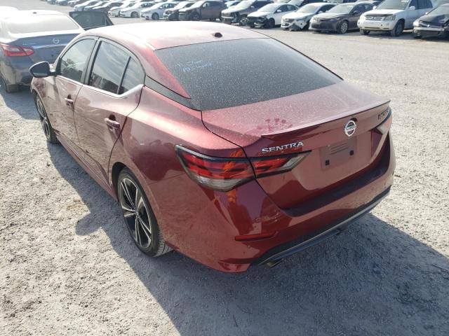 Photo 3 from auction – 2021 NISSAN SENTRA SR with VIN 3N1AB8DV6MY239926