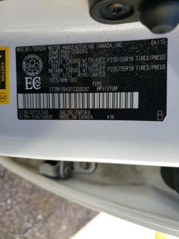 Photo 10 from auction – 2015 LEXUS RX 350 BAS with VIN 2T2BK1BA5FC320097