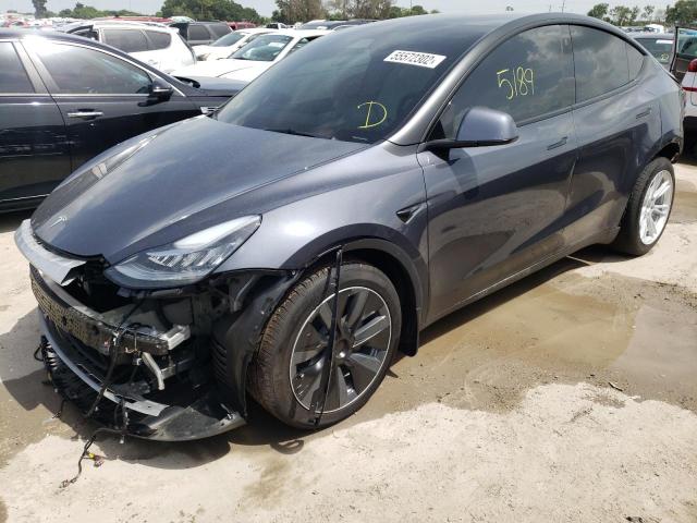 Photo 2 from auction – 2022 TESLA MODEL Y with VIN 7SAYGAEE5NF381378