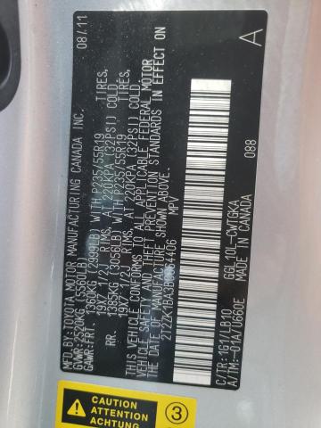 Photo 10 from auction – 2011 LEXUS RX 350 with VIN 2T2ZK1BA3BC064406
