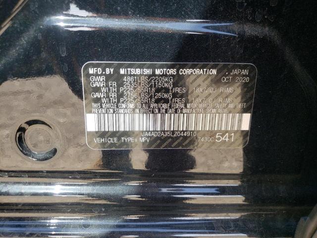 Photo 10 from auction – 2020 MITSUBISHI OUTLANDER with VIN JA4AD2A35LZ044910