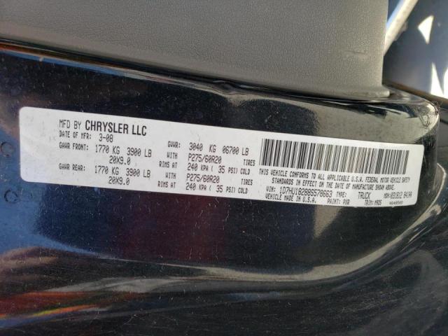 Photo 10 from auction – 2008 DODGE RAM 1500 S with VIN 1D7HU18288S578663
