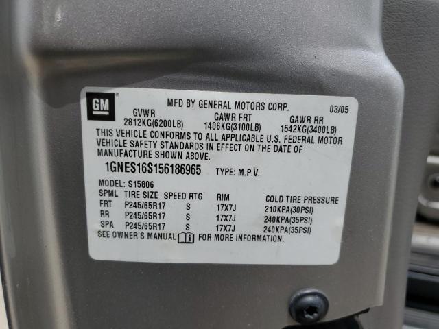 Photo 10 from auction – 2005 CHEVROLET TRAILBLAZE with VIN 1GNES16S156186965
