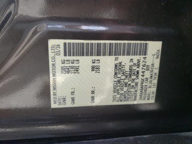 Photo 10 from auction – 2016 NISSAN MAXIMA 3.5 with VIN 1N4AA6AP4GC447624