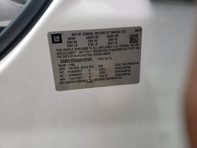 Photo 10 from auction – 2013 GMC TERRAIN SL with VIN 2GKFLTE30D6167241