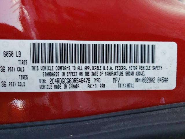 Фото 10 с аукциона – 2013 DODGE GRAND CARA с VIN 2C4RDGCG6DR548478