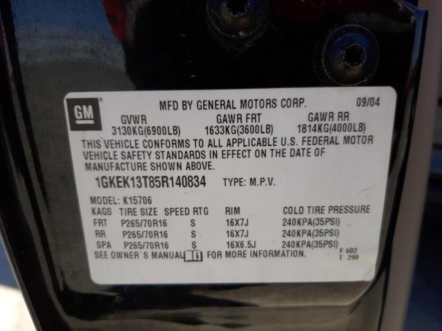 Photo 10 from auction – 2005 GMC YUKON with VIN 1GKEK13T85R140834