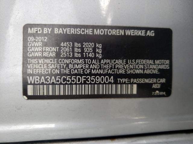 Photo 10 from auction – 2013 BMW 328 I with VIN WBA3A5C55DF359004