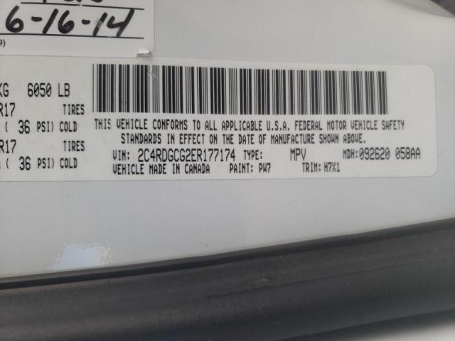 صورة رقم 10 من المزاد - 2014 DODGE GRAND CARA مع VIN 2C4RDGCG2ER177174