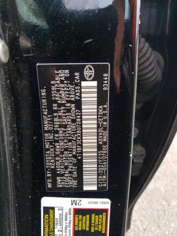 Photo 10 from auction – 2011 TOYOTA CAMRY BASE with VIN 4T1BF3EKXBU708427