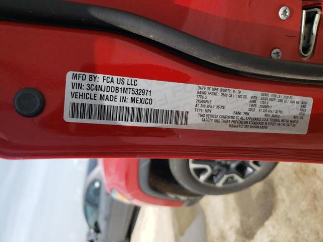 Photo 10 from auction – 2021 JEEP COMPASS TR with VIN 3C4NJDDB1MT532971