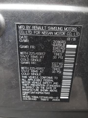 Photo 10 from auction – 2016 NISSAN ROGUE S with VIN KNMAT2MT4GP647949