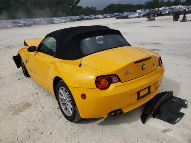 Photo 3 from auction – 2003 BMW Z4 2.5 with VIN 4USBT334X3LR61105