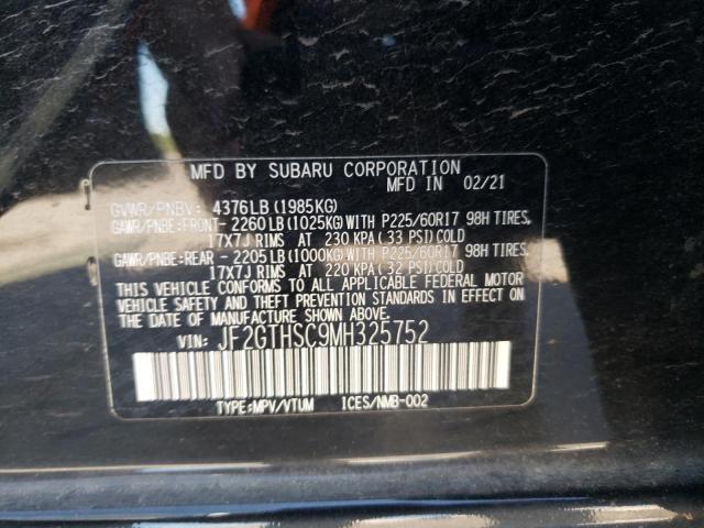 Photo 10 from auction – 2021 SUBARU CROSSTREK with VIN JF2GTHSC9MH325752