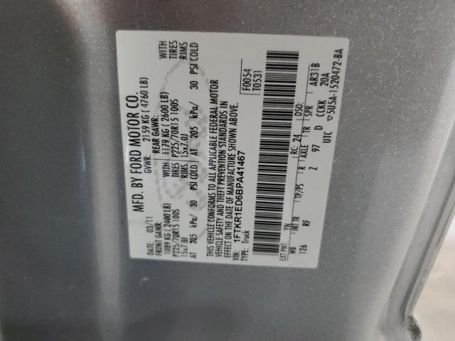 Photo 10 from auction – 2011 FORD RANGER SUP with VIN 1FTKR1ED6BPA41467