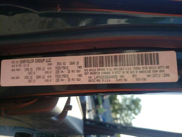 Photo 10 from auction – 2011 JEEP LIBERTY SP with VIN 1J4PN2GK6BW540028