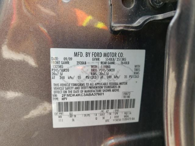 Photo 10 from auction – 2010 FORD EDGE LIMIT with VIN 2FMDK4KC3ABA37601