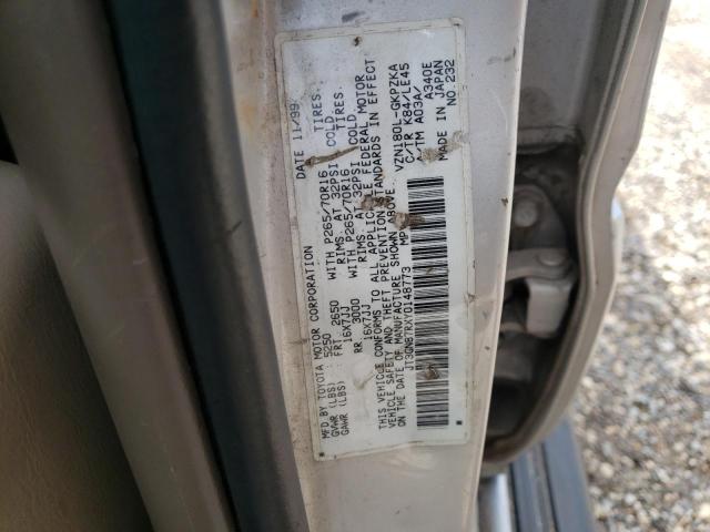 Photo 10 from auction – 2000 TOYOTA 4RUNNER LI with VIN JT3GN87RXY0148773
