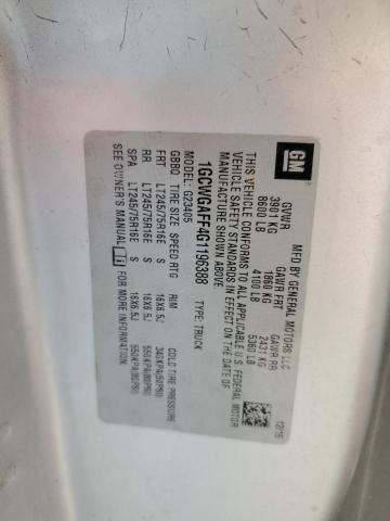 Photo 10 from auction – 2016 CHEVROLET EXPRESS G2 with VIN 1GCWGAFF4G1196388