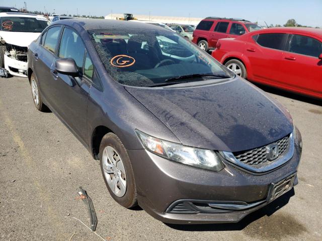 HONDA CIVIC LX 2013 with VIN 19XFB2F51DE249990 - Photo from auction