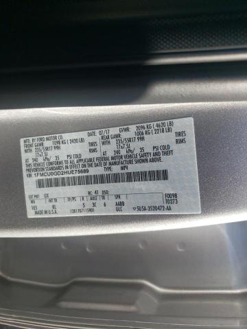 Photo 10 from auction – 2017 FORD ESCAPE SE with VIN 1FMCU0GD2HUE75689