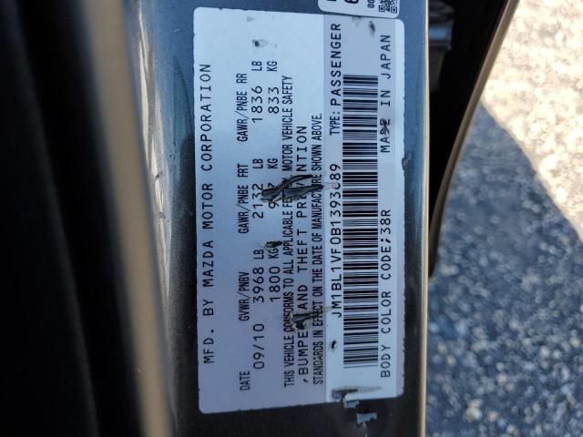 Photo 10 from auction – 2011 MAZDA 3 I with VIN JM1BL1VF0B1393689