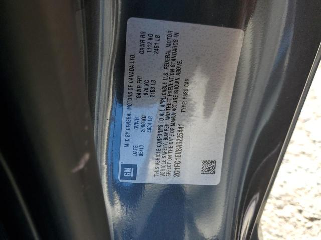 Photo 10 from auction – 2010 CHEVROLET CAMARO LT with VIN 2G1FC1EV8A9225441