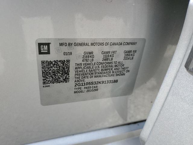 Photo 10 from auction – 2019 CHEVROLET IMPALA PRE with VIN 2G1105S32K9133188