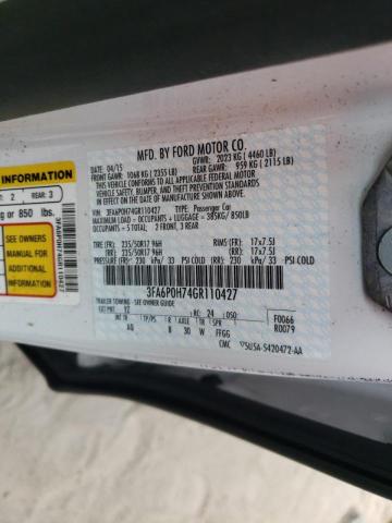Photo 10 from auction – 2016 FORD FUSION SE with VIN 3FA6P0H74GR110427