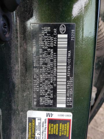 Photo 10 from auction – 2011 TOYOTA CAMRY BASE with VIN 4T1BF3EK8BU696231