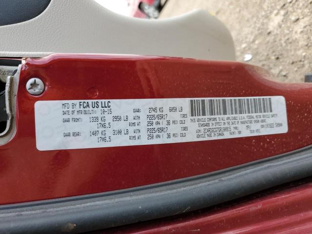 Photo 10 from auction – 2016 DODGE GRAND CARA with VIN 2C4RDGCG7GR180915