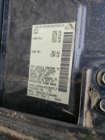 Photo 10 from auction – 2012 NISSAN ALTIMA BAS with VIN 1N4AL2AP9CN459057