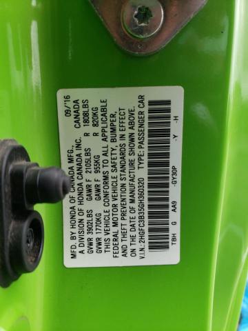 Photo 10 from auction – 2016 HONDA CIVIC EX with VIN 2HGFC3B35GH360320