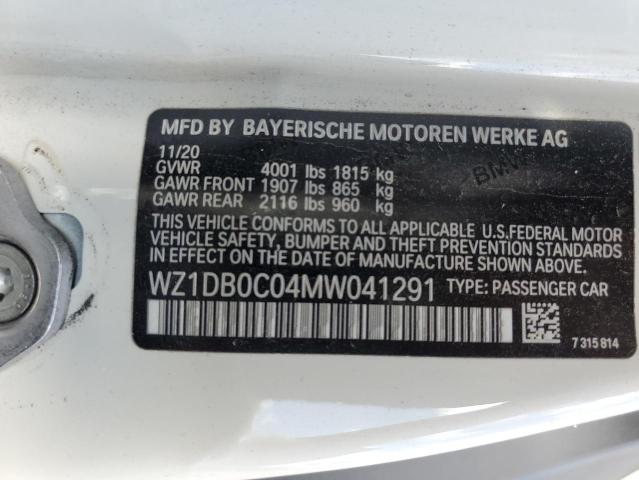 Photo 10 from auction – 2021 TOYOTA SUPRA BASE with VIN WZ1DB0C04MW041291