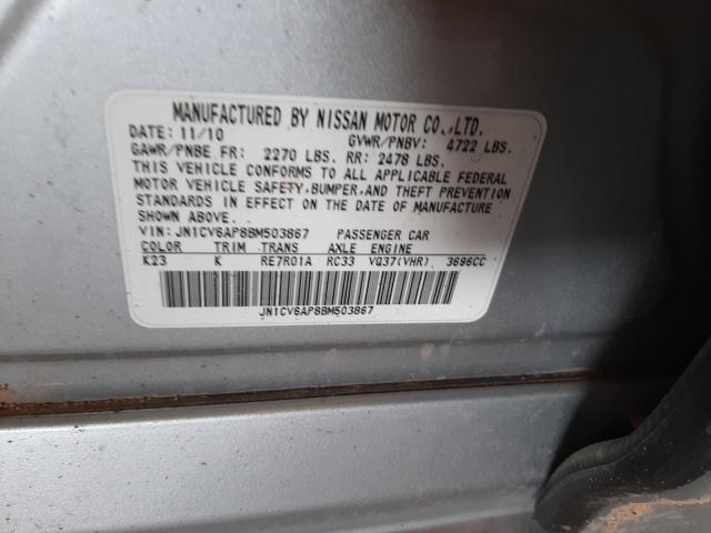 Photo 10 from auction – 2011 INFINITI G37 BASE with VIN JN1CV6AP8BM503867