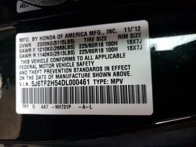 Photo 10 from auction – 2013 HONDA CROSSTOUR with VIN 5J6TF2H54DL000461